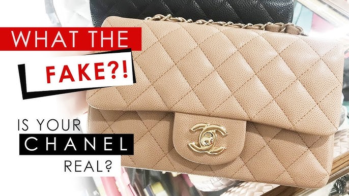 NEW ver. How to authenticate a CHANEL bag II: My perfect mini real vs fake  