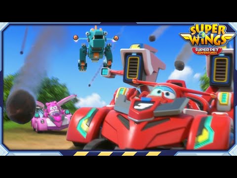 Denmark Dinosaurs Part2 | Superwings Superpet Adventures | S7 Ep18 | Super Wings