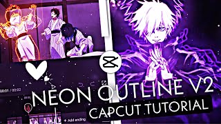 Neon Outline Like After Effects || CapCut AMV Tutorial