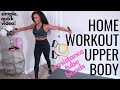 Tone your ARMS, BACK, SHOULDERS | Complete (8 moves) upper body band home workout with door anchor