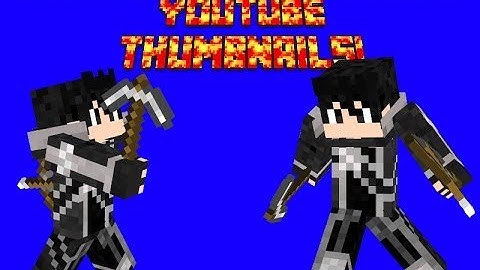 How to Make Minecraft Youtube Thumbnails tutorial! Without PhotoShop!