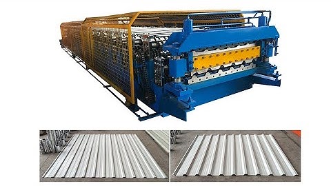 Double Layer roll forming machine | Roof Wall metal sheet Roll Forming Machine to Poland