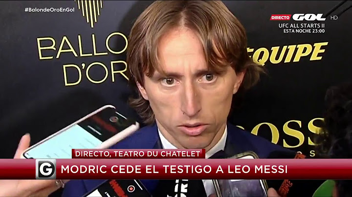 Luka Modric critica a Cristiano Ronaldo por no ir a la gala del Balón de Oro