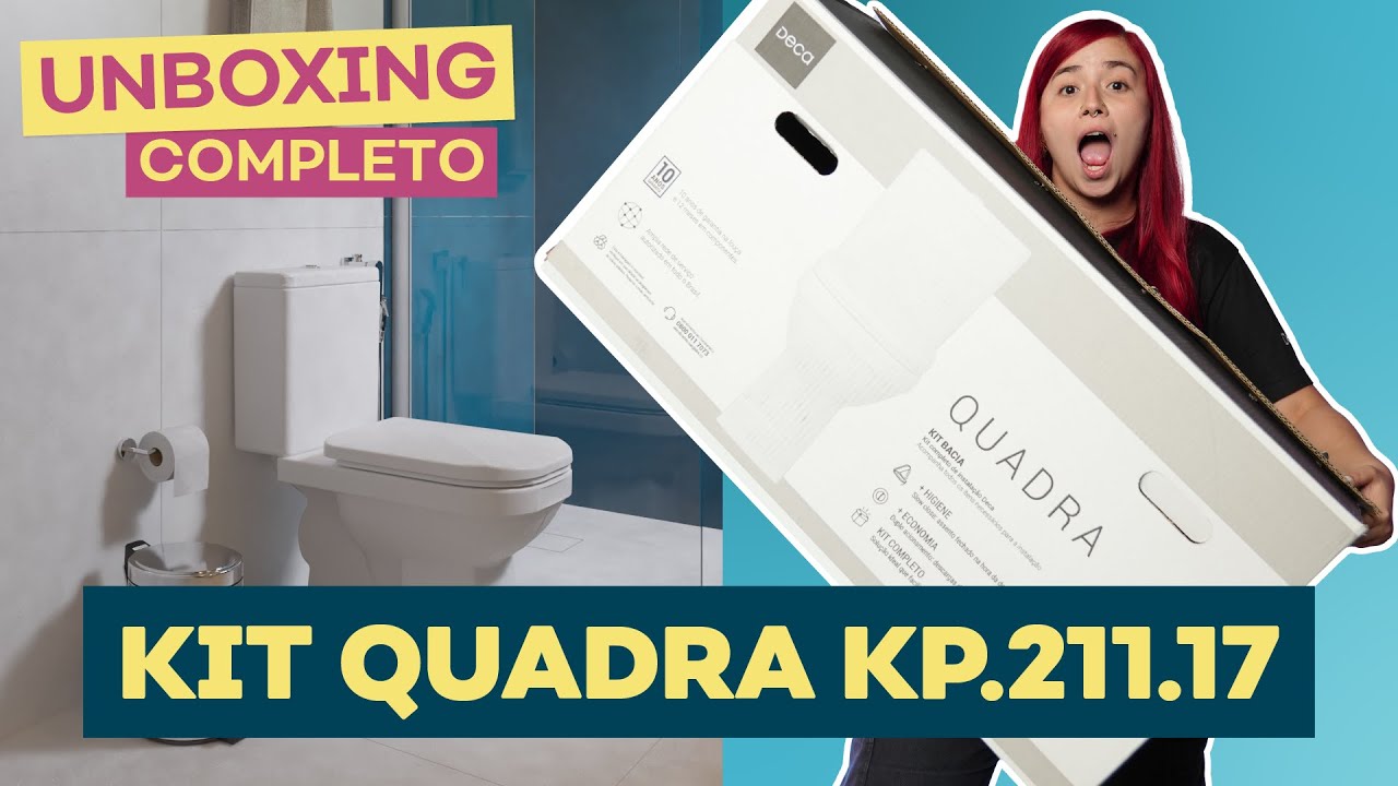 O  novo kit de VASO SANITÁRIO COMPLETO com o MELHOR CUSTO BENEFÍCIO | UNBOXING | KIT QUADRA DECA