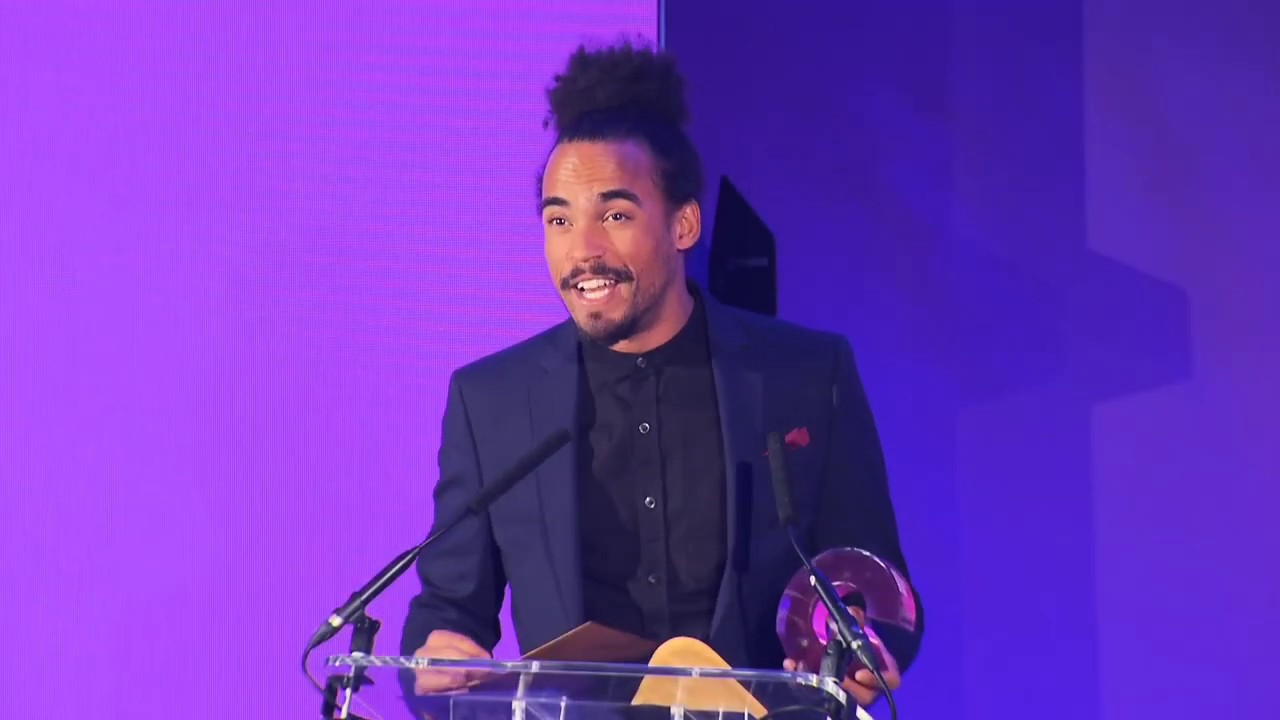 Dev Griffin announces the winner of the Charity of the Year Award - Derian House Children's Hospice!