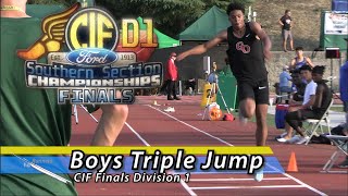2022 TF - CIF-ss FINALS (D1) - Triple Jump (Boys)