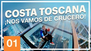 01 ¡NOS VAMOS DE CRUCERO! 🛳⚓️ | COSTA TOSCANA (VLOG)