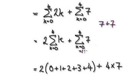 Video 1608 - Algebra of Summation - Examples 1