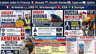 Latest Jobs in France 🇫🇷, Russia 🇷🇺, Korea 🇰🇷, Cyprus 🇨🇾, Qatar 🇶🇦, UAE 🇦🇪, Montenegro 🇲🇪, Europe 🇪🇺 screenshot 5