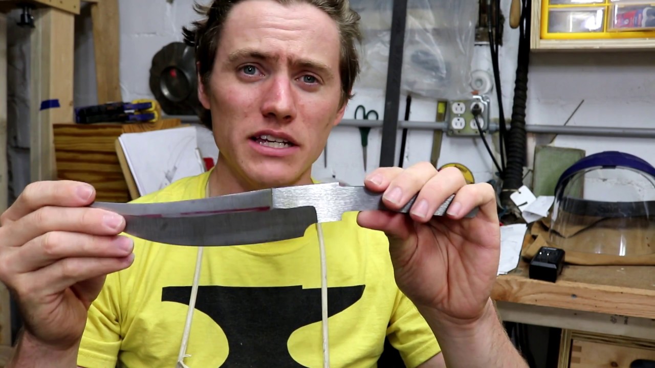 Grinding Knife Bevels Knife Making Gemsbok Pt. 3 YouTube