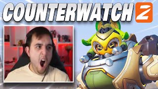 I Counter picked this Orisa Streamer in Overwatch 2. He didn't like that.