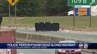 Winston-Salem police say body was found along U.S. 52 early Thursday