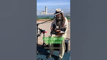Blues Looper Man in Casablanca    #blues #music #looper #guitar #gospel #busker #busking