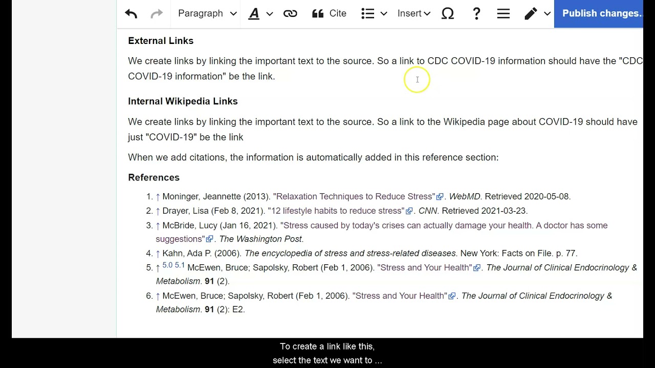 How to add an external link in Wikipedia - Quora