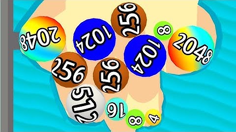 Dig Merge 2048 - Balls Number Math Game (All Levels Part 2) Gameplay Android iOS