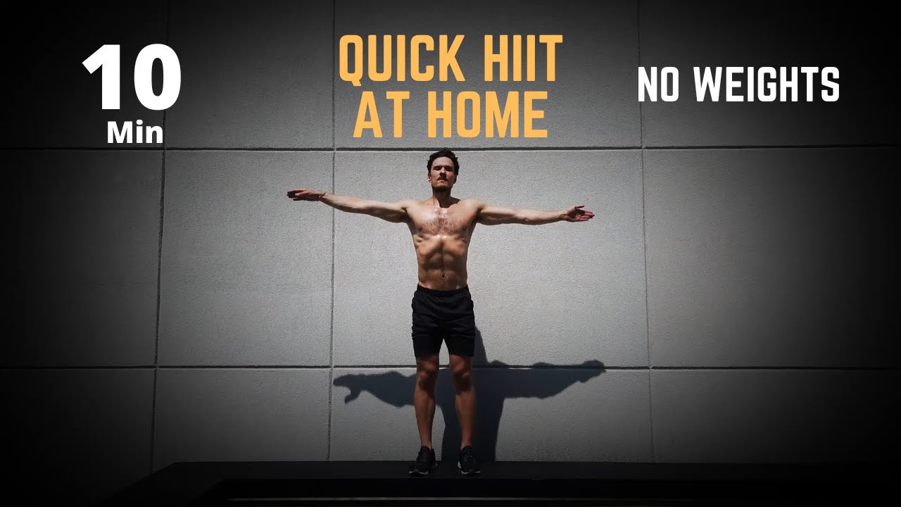 10 Min Quick HIIT Workout at Home (No Equipment, Full Body Burn!) - YouTube