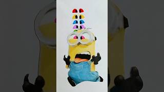 which colour is perfect  eye😂 #minions #Sadness #insideout2 #art #drwing #craft #viralvideo