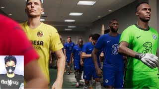 تشيلسى وفياريال مبارة مثيرة مع رد فعلى ? pes2021