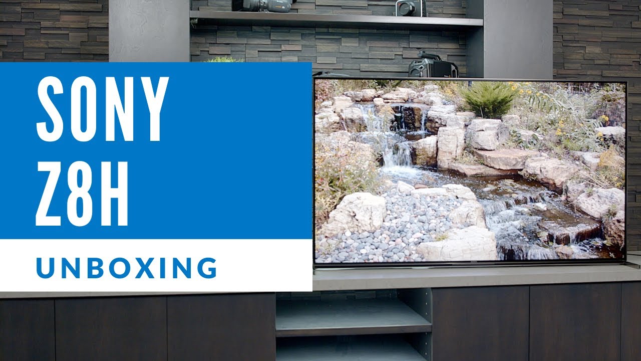 Unboxing the 8k Sony Z8H Series - YouTube
