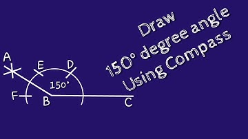 How to draw 150 degree angle with compass. shsirclasses.