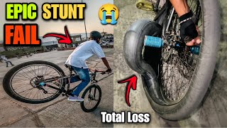 EPIC STOPPIE FAIL | Cycle Stunt Challenge