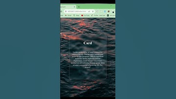 Create amazing card with glassmorphism effect #shorts #html #css #coding