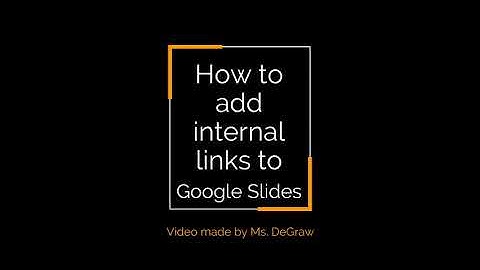 How to Insert Internal Links into Google Slides