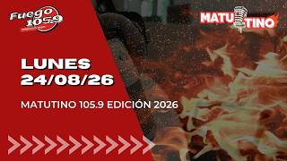 Lunes 24/08 Comenzamos este dia  cargados de info y novedades. Dejanos tu mensaje #matutinofuego