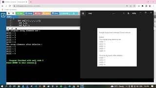 Create an Array with 5 integers (elements) and then DELETE the SECOND elements.
