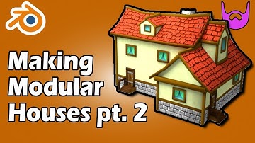 Making Modular Houses Pt. 2| Texturing Live Stream | Blender 2.8x take 2