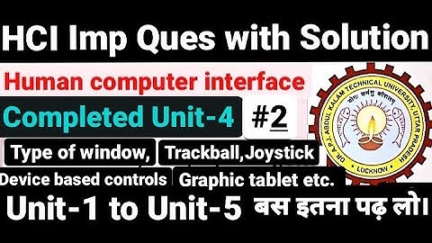Human computer interface|hci| Unit-4|Aktu|hci important question|solution|Unit-1,2,3,4,5|hci|Unit-4