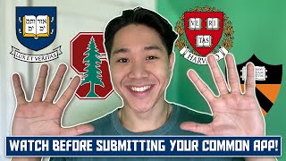 watch this before REGULAR DECISION COLLEGE APPLICATIONS! | 10 Common App Tips from a Yale Student screenshot 3