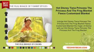 Hot Disney Tiana Princess The Princess And The Frog Blanket Fleece Customized Blanket