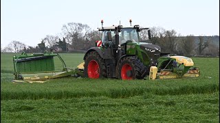 Silage 2023 Is A Go! Mowing & Tedding 1st Cut with Fendt 942 & New Holland T7.315 and T7.245