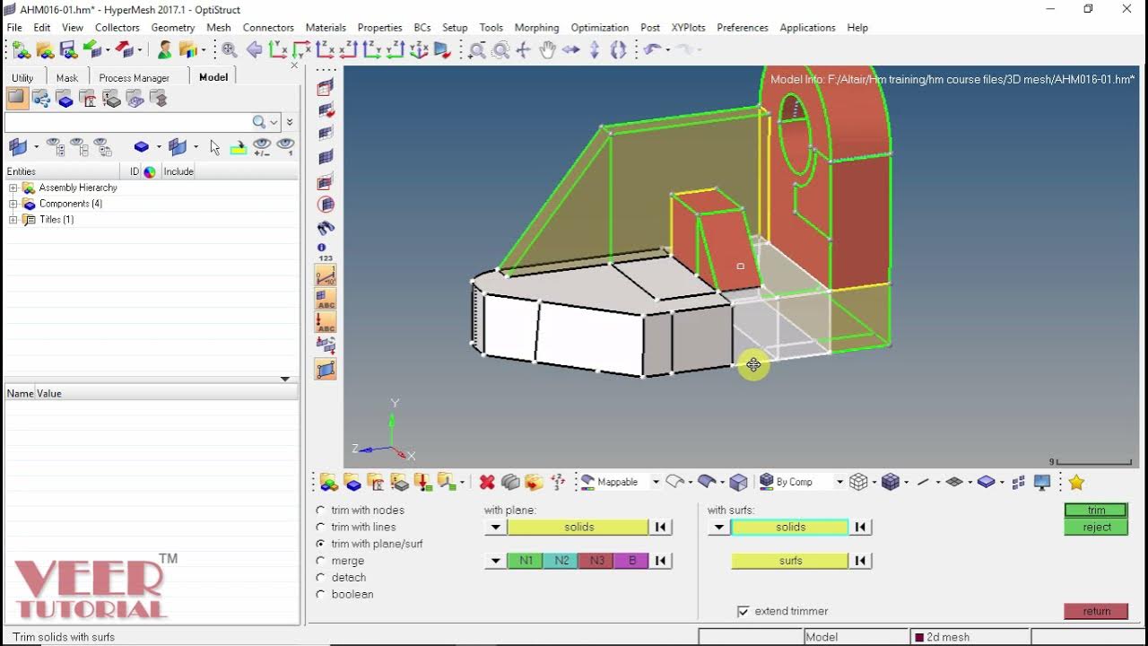 Hypermesh Tutorials | Mapable Geometry | 3D Mesh - YouTube