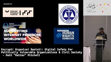 Hack.lu 2018: Digital Safety For Politically Vulnerable Organizations - Matt "Mateo" Mitchell