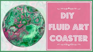 DIY Fluid Art Coaster