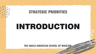 Introduction to AAS Strategic Priorities