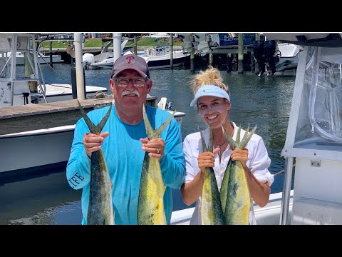 Dad's first dolphin! | Deep sea fishing tips | Catch, Clean, Cook