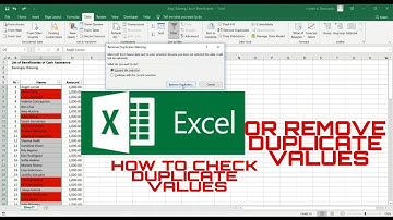 HOW TO CHECK DUPLICATE VALUES OR REMOVE DUPLICATE VALUES IN EXCEL