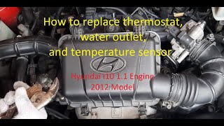 How To Replace Thermostat Water Outlet And Temperature Sensor