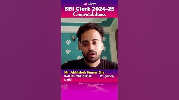 🎉 Mr. Abhishek Kumar Jha Cracks SBI Clerk 2024-25! 🏆 | His Journey to Success & Dream Job🔥 #sbiclerk