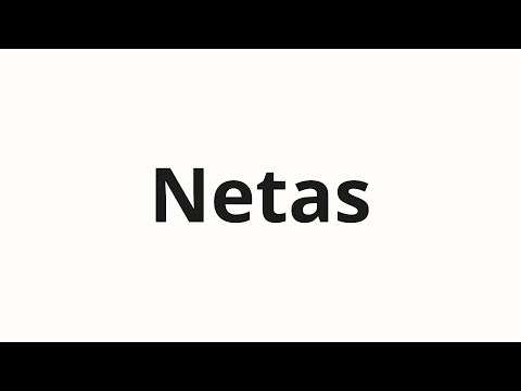 How to pronounce Netas