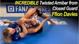 INCREDIBLE Twisted Armbar From BJJ Closed Guard by Ffion Davies