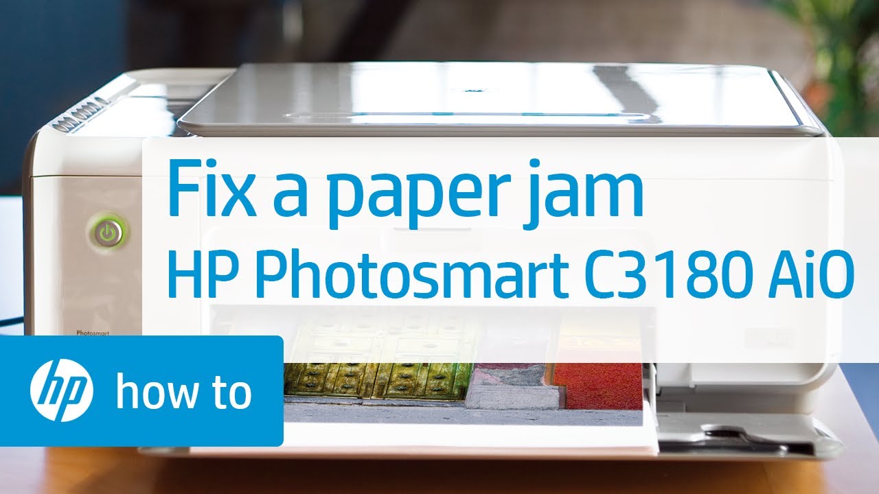 Fixing a Paper Jam - HP Photosmart C3180 All-in-One ...