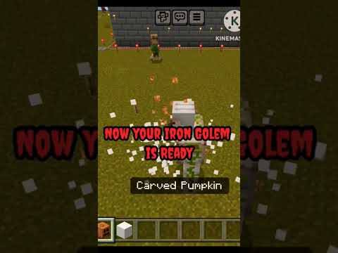 How to make Iron Golem in Minecraft | #shorts #rajgamer001