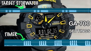 G-Shock GA-700 | How to Set Time, Functions & Sync Hands