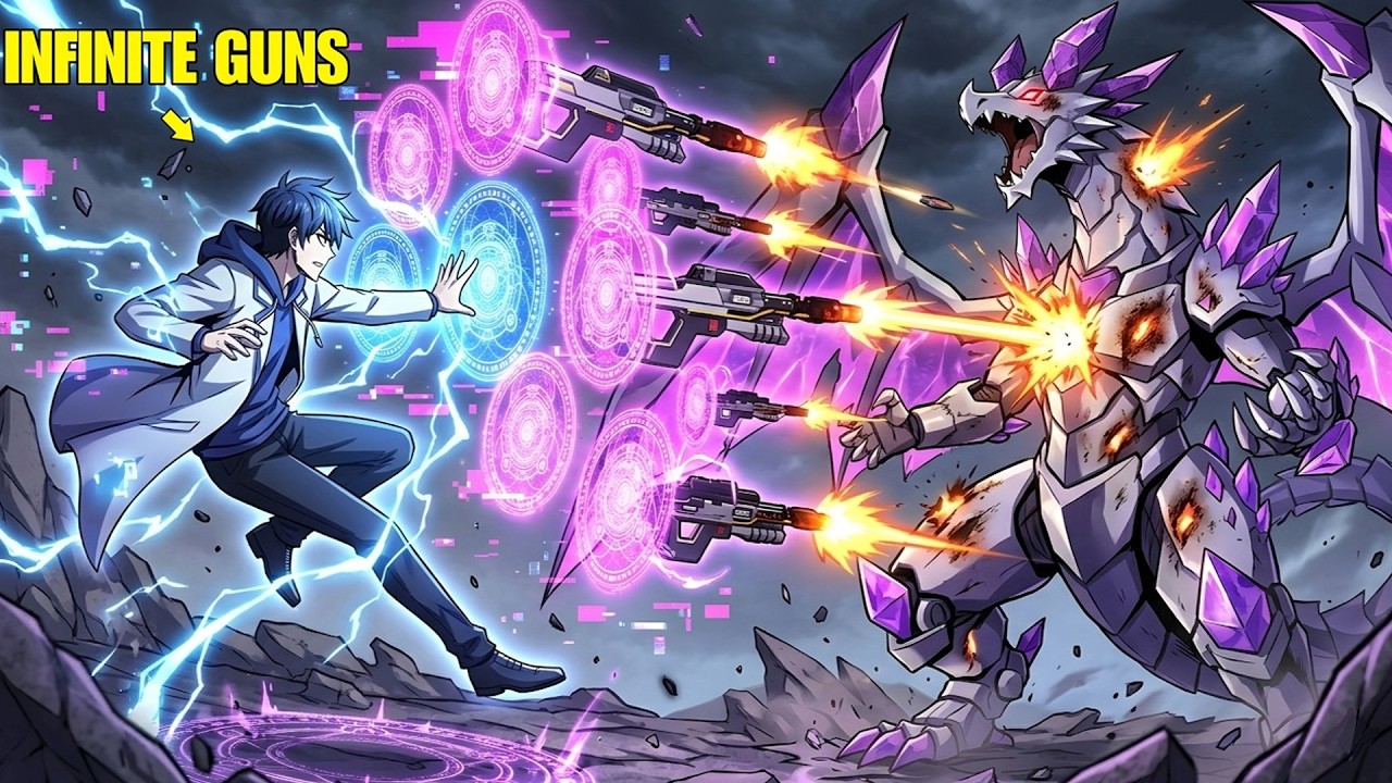 He Uses Magic to Conjure Unlimited Modern Weapons… and Annihilates Mythical Beasts!! | Manhwa Recap