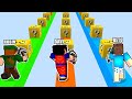 DESAFIO CORRIDA DE LUCKY BLOCK DA FAMÍLIA ARQUEIRA NO MINECRAFT!!