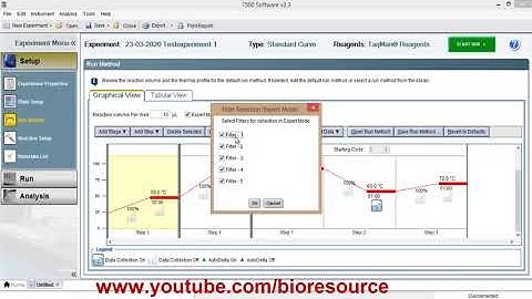 Setting up PCR reaction in ABI 7500 Real Time PCR Instrument